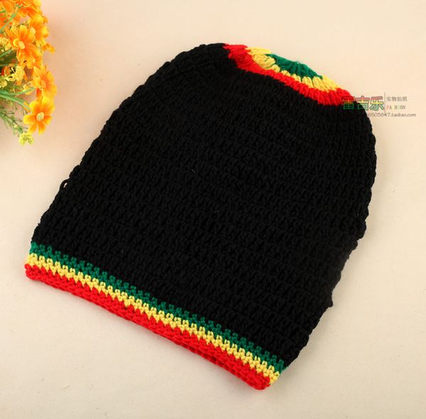 

ямайка длинный ствол reggae красный желтый зеленый шляпа шерсть шляпа, вязаная шапка шляпа и крюк линия, Blue;gray
