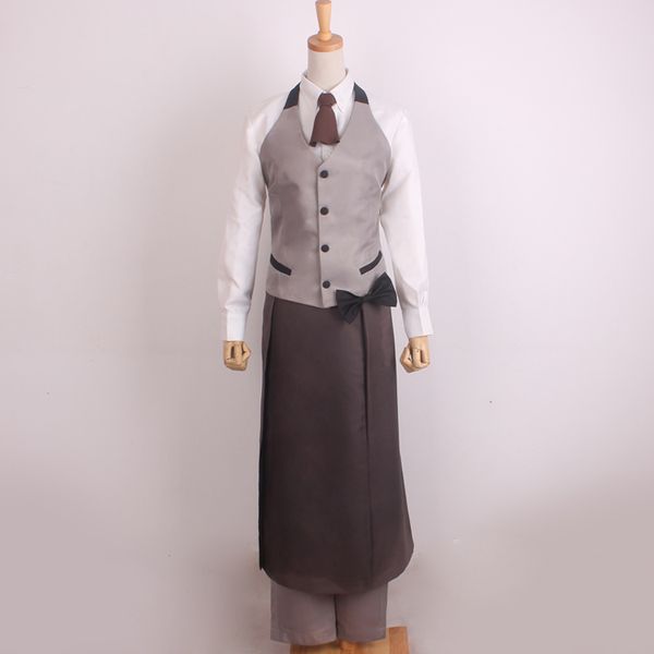 

tokyo ghoul cosplay ccg ken kaneki / haise sasaki waiter uniform cosplay costumes halloween, Black