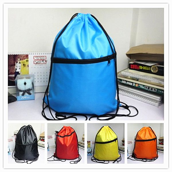 

new-cute drawstring beam pockets solid color backpack shopping bags fashion storage bags gifts bags wholesale a0480, Blue;pink