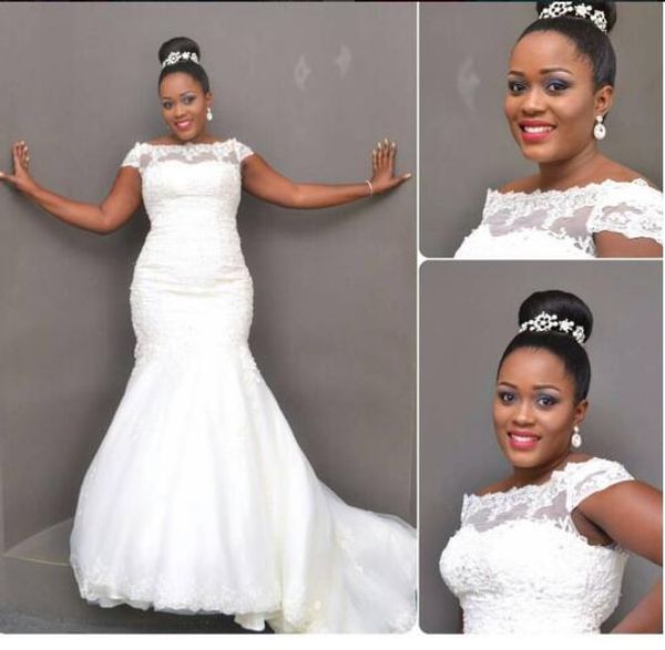 Popular 2019 African American Black Girl Wedding Dress Lace