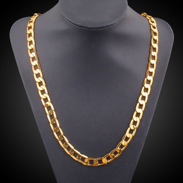 

18k реального золота покрытием ожерелье с" 18K "штамп мужчины ювелирные изделия опто