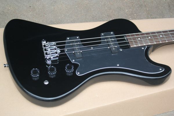 

rare 4 strings krist novoselic kn signature rd black electric bass guitar black pickguard chrome hardware rosewood fingboard dot inlay