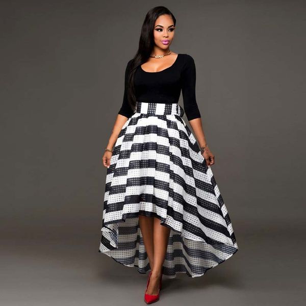 Vestito Lungo A Righe Bianco E Nero Factory Sale, 51% OFF |  www.ingeniovirtual.com