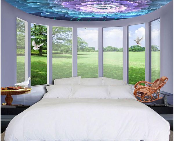 

blue sky white grassland background wall mural 3d wallpaper 3d wall papers for tv backdrop