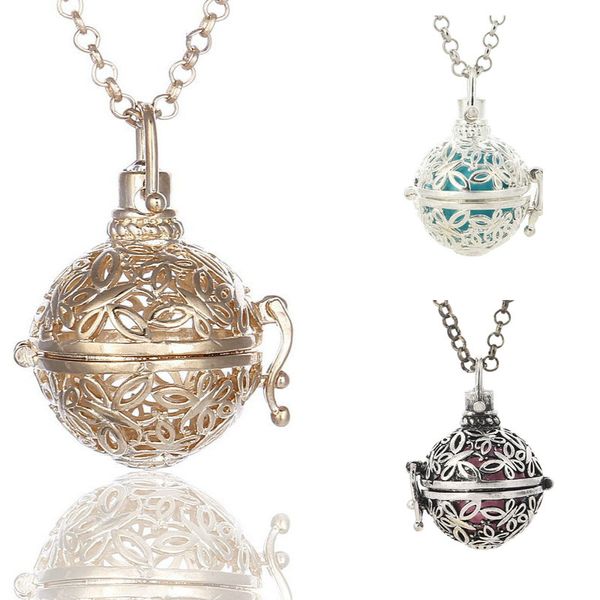 

aromatherapy diffuser necklaces for women diffuser locket necklace aromatherapy pendant essential oil diffuser necklaces 3 colors, Silver