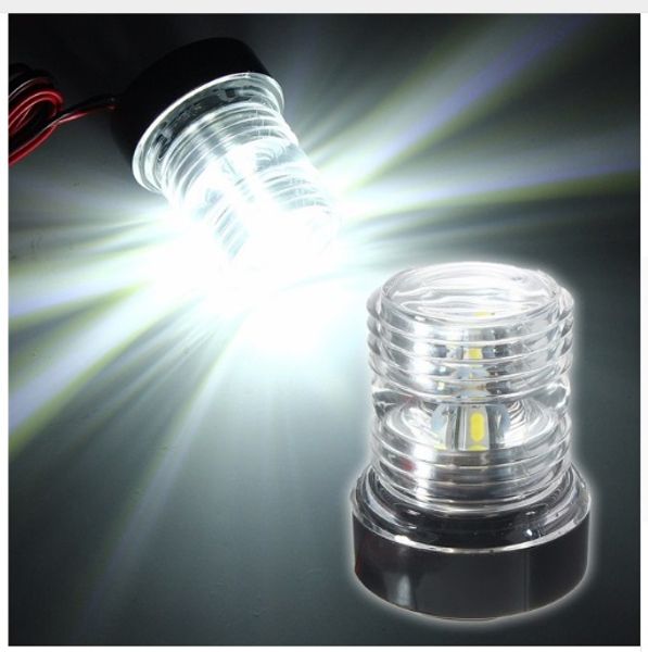 

pure white marine boat yacht navigation anchor light 2.6w 13 led 5050 smd all round 360 degree vessel light waterproof dc12v