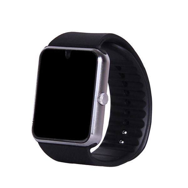 

smart watch gt08 clock sync notifier support sim card bluetooth connectivity for iphone android phone smartwatch