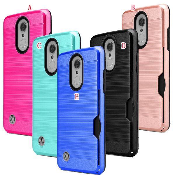 

Слот для карт щетка гибридный жесткий чехол TPU для LG Аристо MS210 ЛГ Феникс 3 сайту lv3