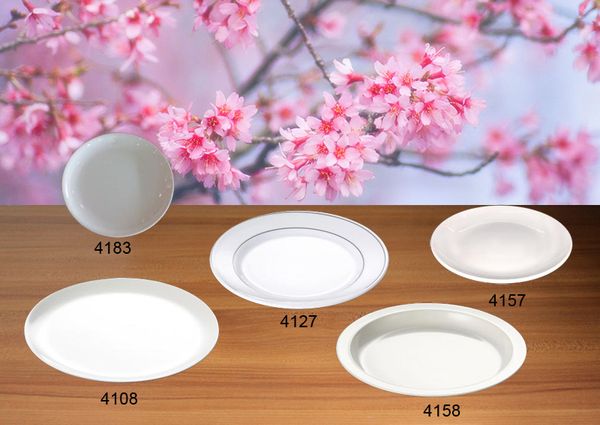 

imitation porcelain melamine dinnerware dinner plate round dish chain restaurant with melamine rice dish a5 melamine tableware