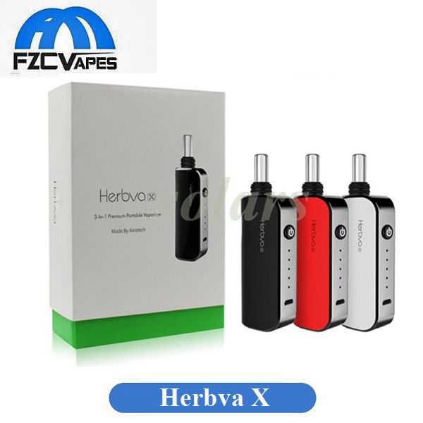 

Аутентичные Airisvape Herbva X Kit 3 в 1 Wax Herb Vaporizer Starter Kit 1800 мАч Травяная ручка Vape Kit 100% Оригинал Airis