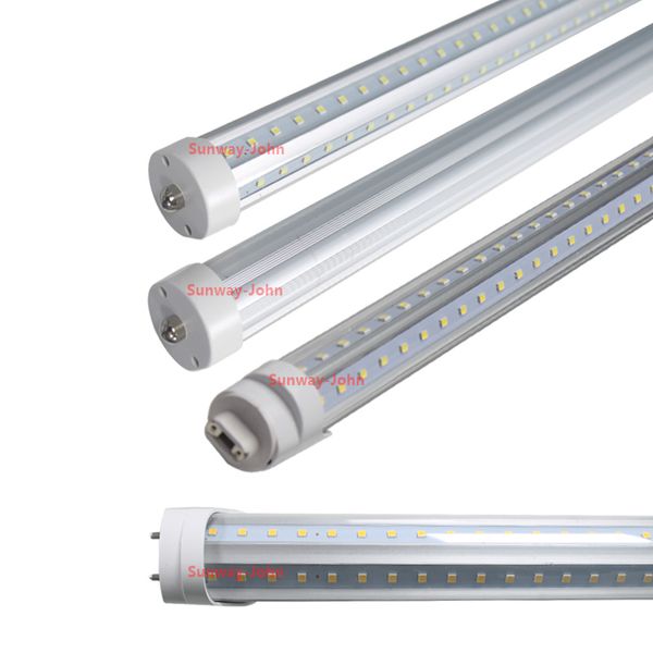 taban SMD2835 LED Floresan Işıklar AC85-265V CE RoHS Döner T8 LED Tüpler Tek iğneli FA8 G13 R17d LED ampuller 5 ft V-Şekilli