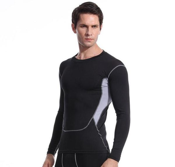 

men's sports casual tights black short-sleeve t-shirt bodywear yoga wear