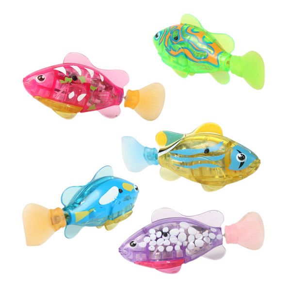 

Wholesale- Electronic Fish Activated Battery Robofish Powered Toy Children Robotic Pet Holiday Gift can Swims For Kid Gift BM88