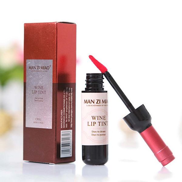 

wholesale- bottle of red wine lipstick waterproof matte lipstick lip gloss liquid lipstick easy to wear non-stick lipgloss