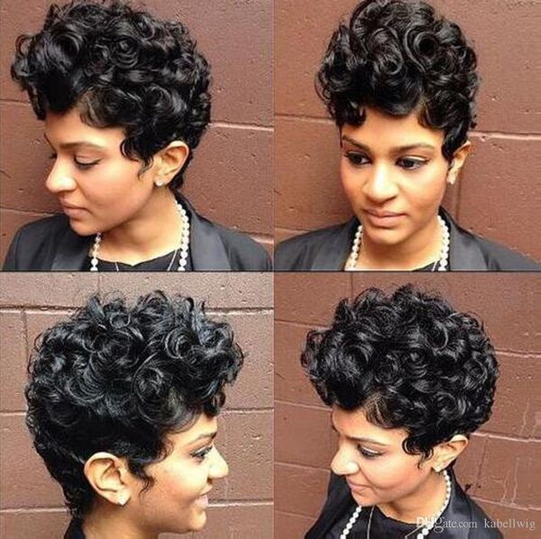 

Women's Curly Lace With Baby Hair Wig Synthetic Lace Front Wigs Heat Resistant Afro Kinky Cheap Kinky Curly Wigs For Black Women Africa