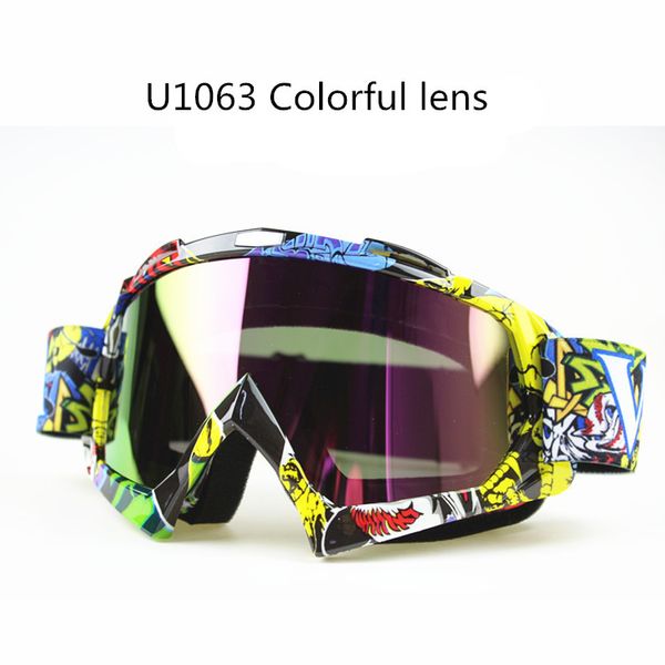 

man&women motocross goggles glasses mx off road goggles ski sport gafas for motorcycle dirt bike racing goggle, Black