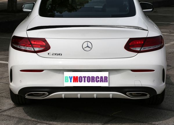 

c63 стиль настоящий углеродного волокна спойлер багажник w205 c-class 2 door, пригодный для benz