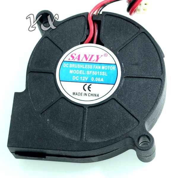 Ücretsiz Kargo SANLY SF5015SL DC 12 V 0.06A Sunucu Soğutma Fanı Sunucu Santrifüj Blower Fan 2-wire 50x50x15mm