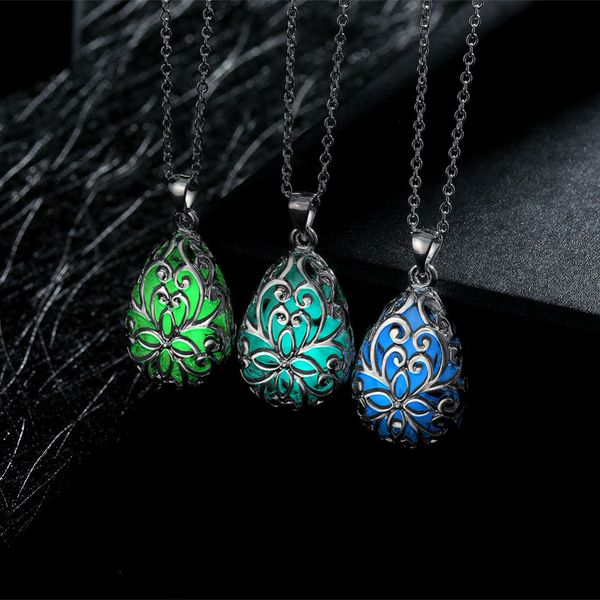 

light jewelry, fashion alloy drop-water shaped pendant, Silver