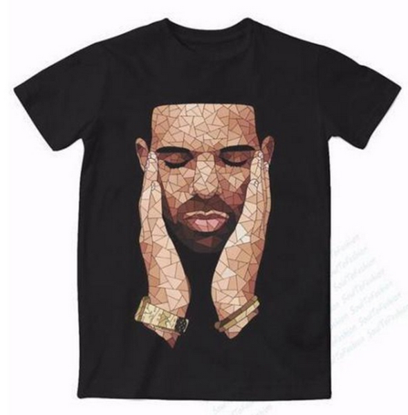 

новая мода женская / мужская drake ovo короткие рукава смешные 3d печати футболка летняя повседневная одежда топ тройники плюс s-5xlkk11, White;black