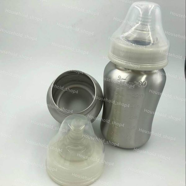 

new stainless steel nursing bottle baby bottles 5oz 9oz milk feeder toddlers water bottle feeding bottles infant feeders