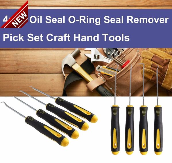 

4шт / Set Крюк Прочный автомобилей Сальник Уплотнительное кольцо Remover Pick Set Craft Ручно