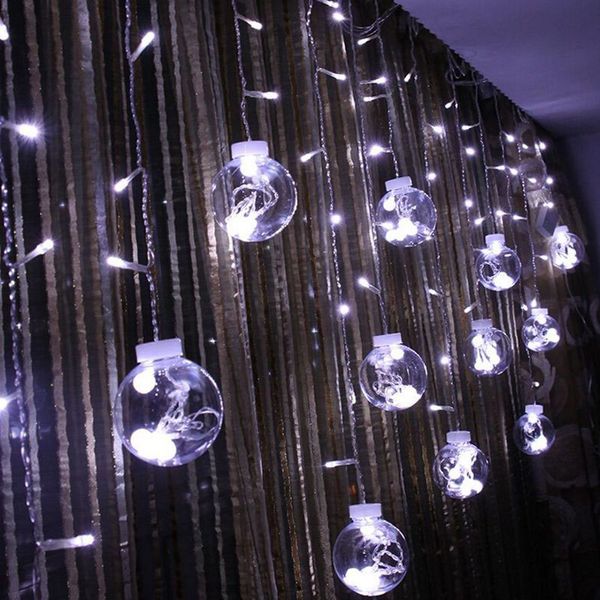 

dhl globe string lights 108led warm white twinkle lights with 8 modes controller & transparent string cable-for party/garden/wedding decor