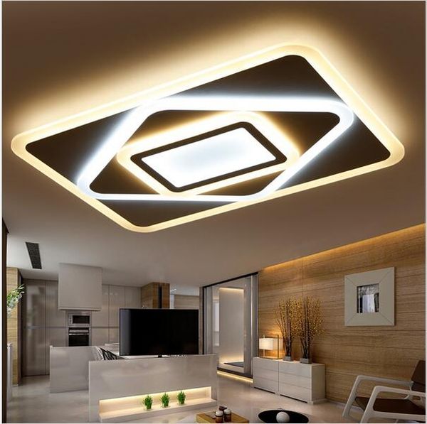 

new acrylic dimming ceiling lights for living study room bedroom home dec plafonnier ac85-265v modern led ceiling lamp fixtures
