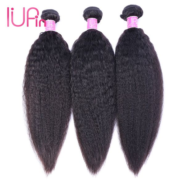 Iupin 3 Bundles Virgin Brazilian Yaki Straight Human Hair Weave 8