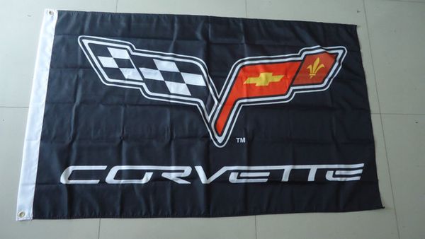 

wholesale- corvette flag , corvette banner, 90x150cm size,100% polyster,bintang