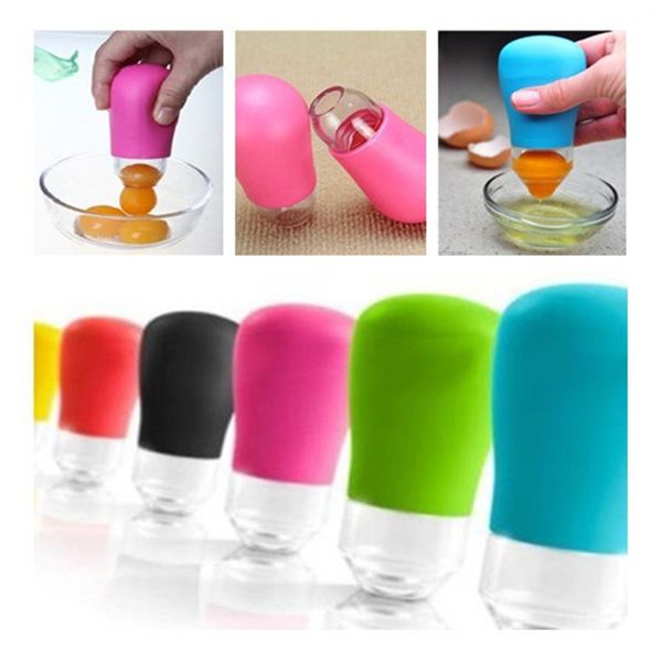 

creative silica gel egg separators egg dividers yolk extractors holder machine home kitchen tools gadget ic532