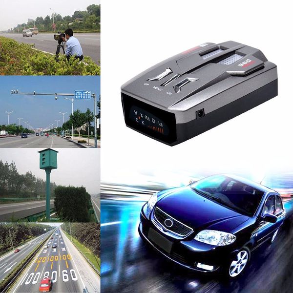 

New v9 car detector 12v led di play voice alert warning 16 band auto 360 degree radar detector la er car peed te ting y tem