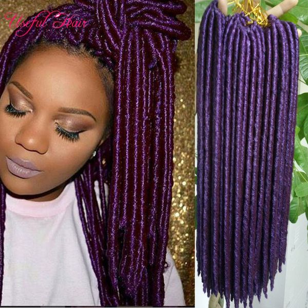 14,18-дюймовые синтетические волосы плетеные мягкие дреды Faux Locs Крючком косы синтезные волосы наращивание волос Fastshipping Pread прямые оплетки