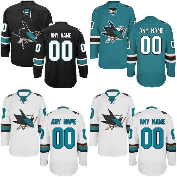 

San Jose Sharks Jersey S-5XL Personalized Customized Jerseys With Any Name and Any Number 100% Stitched Embroidery Logos Hockey Jerseys
