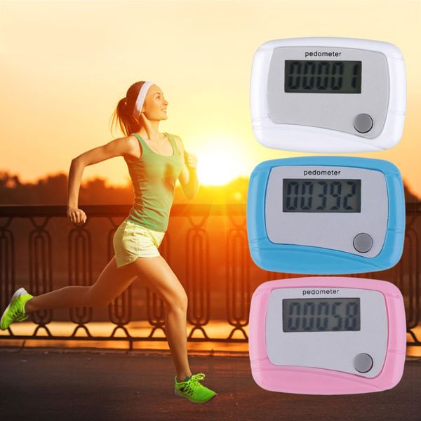 

wholesale- 2016 new portable mini digital lcd running step pedometer walking distance counter high quality