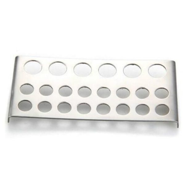 

stainless steel shelf stand tip supply tools 22 holes tattoo pigment ink cap cup holder body beauty