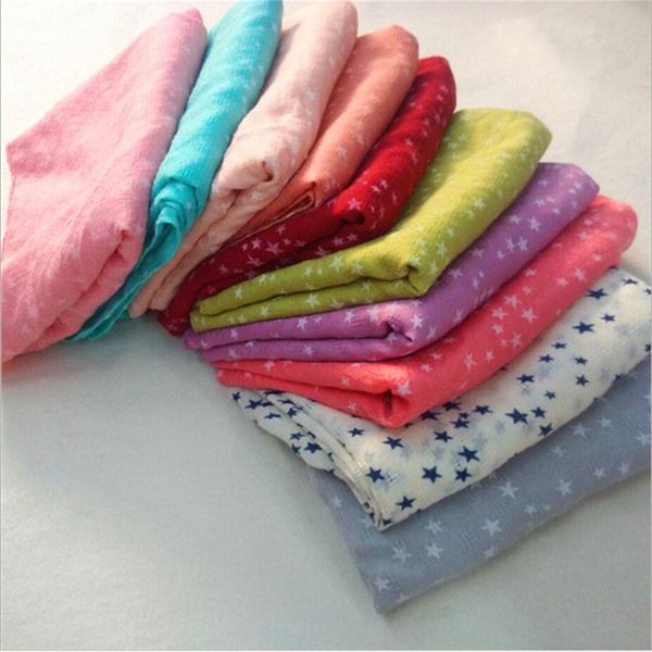 

wholesale-180*70cm 2016 spring new lady prints plus extra large scarf cotton sunscreen scarves shawls star dot print scarf, Blue;gray