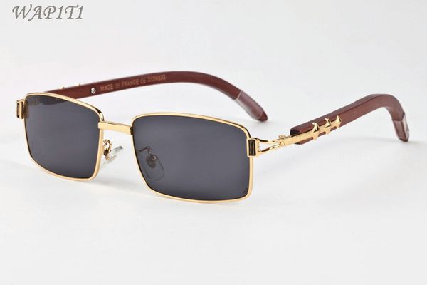 

fashion sports sunglasses bamboo wooden sunglasses for mens gold metal frame wood sun glasses women buffalo horn glasses lunettes gafas, White;black
