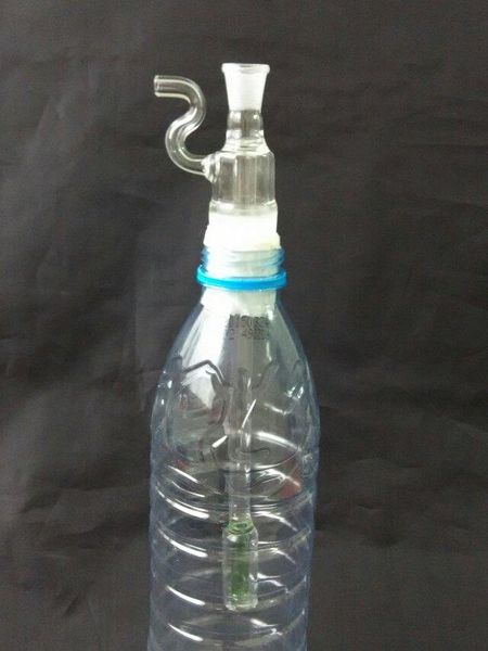 Accessori per bong in vetro con ghiera trasparente, tubi in vetro per bruciatore a nafta unici, tubi per l'acqua, tubi in vetro per olio, fumatori con contagocce