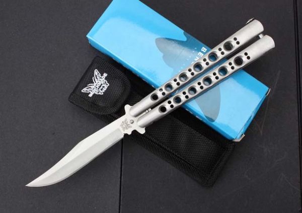 60hrc Benchmade Balisong Butterfly Knife 440c Steel Plain Satin
