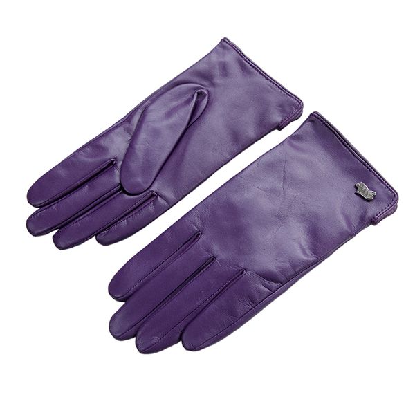 

wholesale- fashion women glove with short genuine leather gloves winter goatskin gloves, Blue;gray