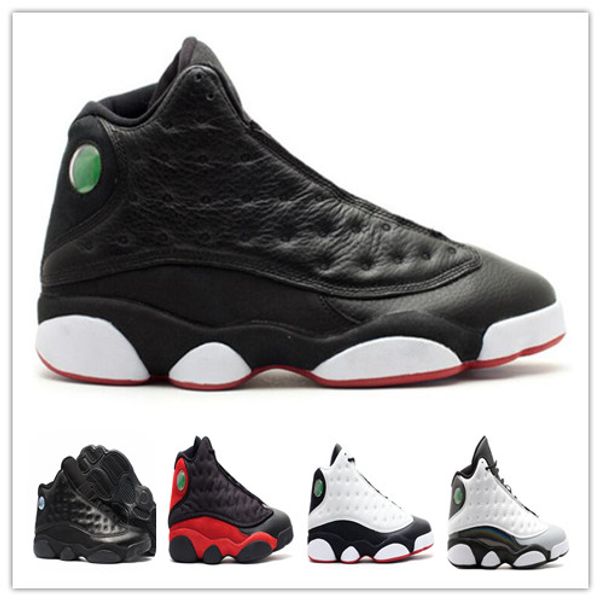 

13 playoff flint barons bred chicago black cat basketball shoes 13s mens sports shoes outdoor athletics boots trainers footwear box