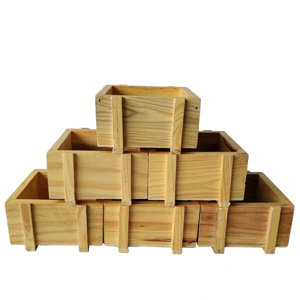 2019 Whole D10 H5cm Small Mini Cube Wooden Flower Pot Planter Wood Box Garden Succulent Pots From Joanne720 2 02 Dhgate Com