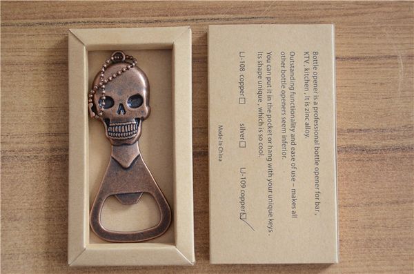 

skull design retro copper bottle opener wine beer openers kitchen gadgets bottle tools kitchen bar beer bottle openers