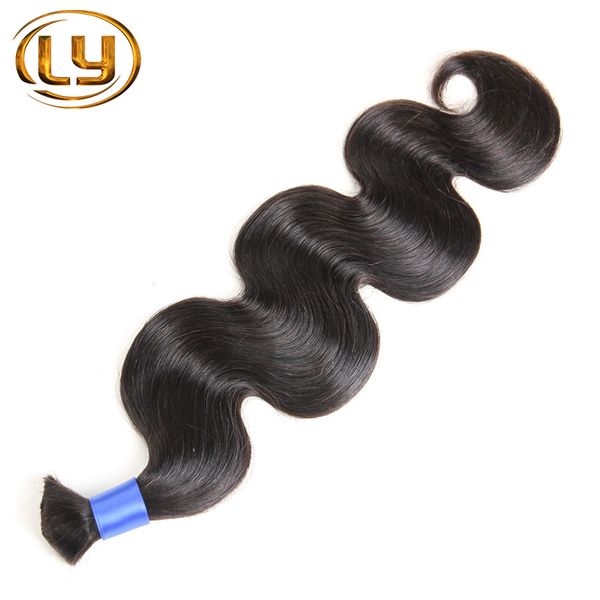 LY Prodotti per capelli Onda brasiliana Capelli umani Micro mini Intrecciatura Capelli sfusi Buona qualità Prezzo più economico 3 pz / lotto 50 g