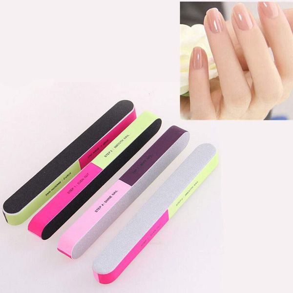 

wholesale- 2pcs/set nail art manicure sponge sanding files 4 way shiner nail buffer buffing block nail tools