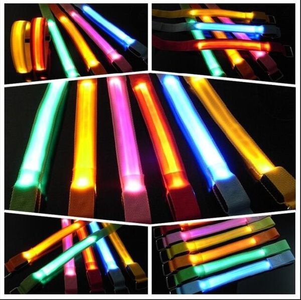 

party led glowing bracelet flash lights bracelet wrist ring nocturnal warnings ring running gear glowing armband