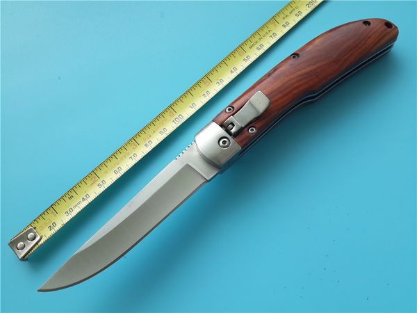 

Mikov 241 Predator Leverloc Knife 440C Steel Polish Plain Wood Handle Camping Tactical Tools CN1315 Excellent Quality D135L
