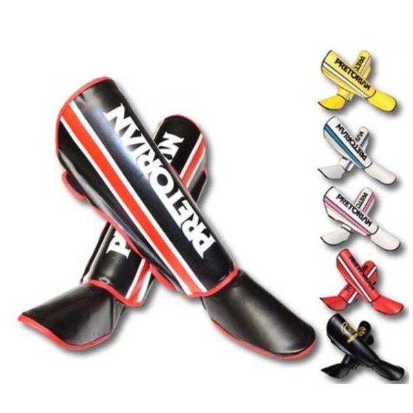 

PRETORIAN Brand Shin Guards kick boxing protector Sanda taekwondo boxing Leggings Ankle protection for MMA Muay thai shin pads