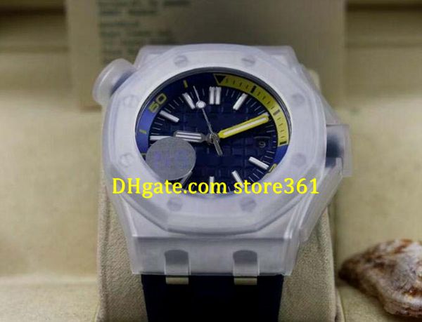 

5 style colors orange dial mens automatic mechanical watches rubber strap calendar 42 mm christmas gift, Slivery;brown